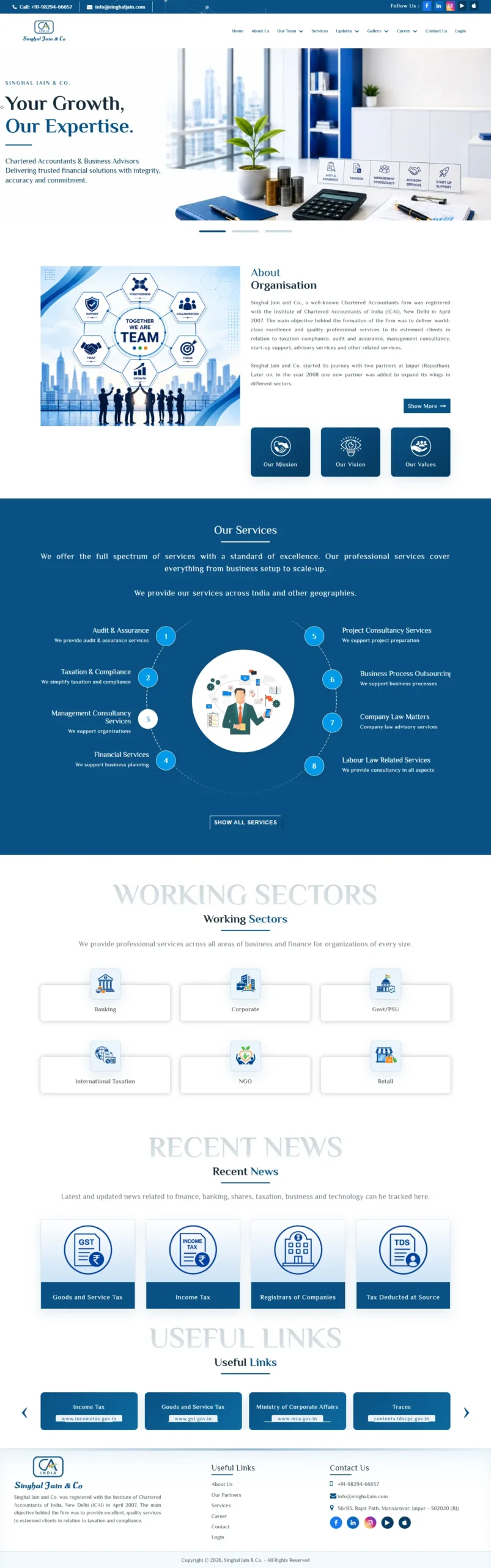 Singhal Jain CA website